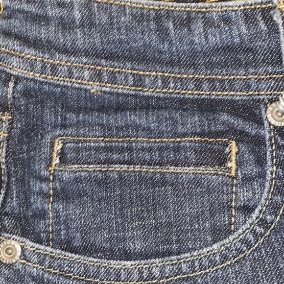 Chicos Platinum Denim Jeans Size 1 Regular Mid-Rise Bootcut Dark Wash Stretch Co - Picture 5 of 14
